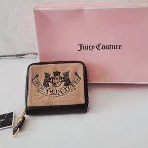 Vintage Juicy Couture Tan and Black Scottie Wallet Includes Original Gift Box